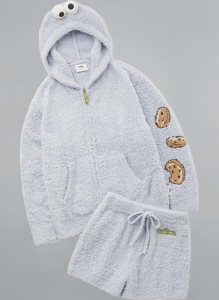 【GELATO PIQUE】クッキーモンスター パーカ&ショートパンツセット F gelato pique（ジェラートピケ）の「【SESAME STREET】クッキー